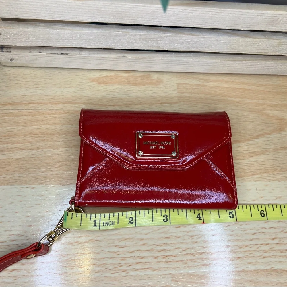 Michael Kors Red/Gold Phone Wallet